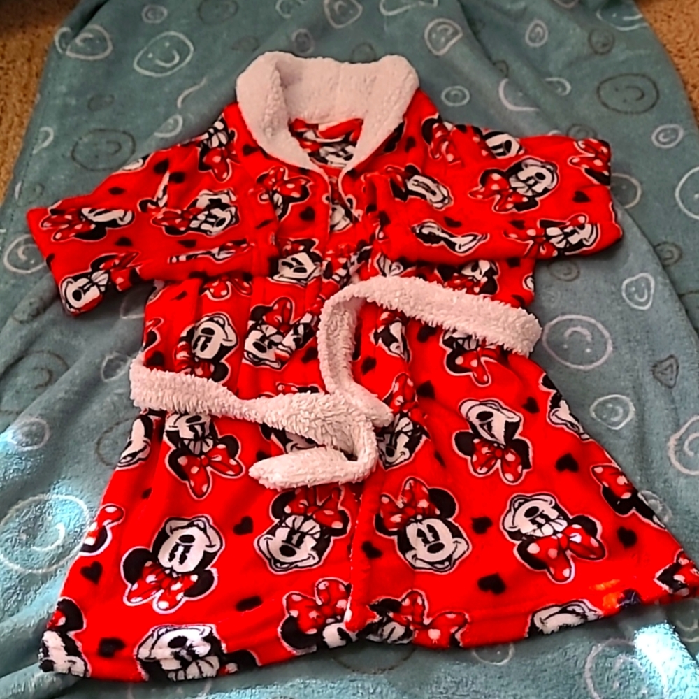 Minnie Mouse Bath Robe 4T/5T